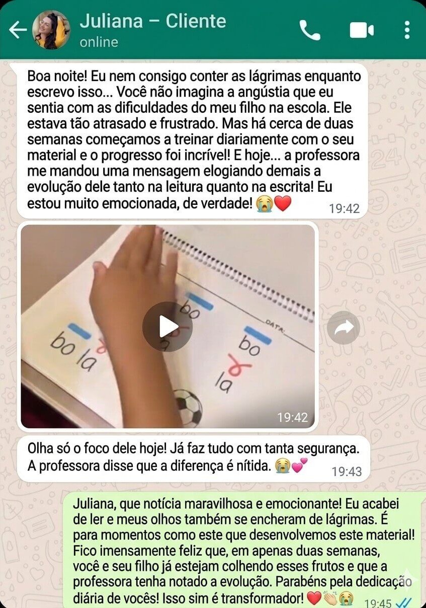 Depoimento real de cliente