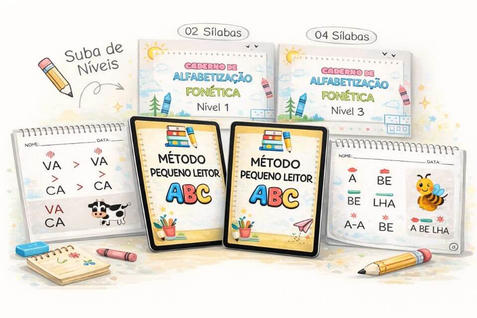 Método Pequeno Leitor - Material educativo infantil